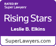 Rising Star Super Laywers badge for Leslie B. Elkins